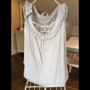 Ann Taylor Loft Soft gray blouse